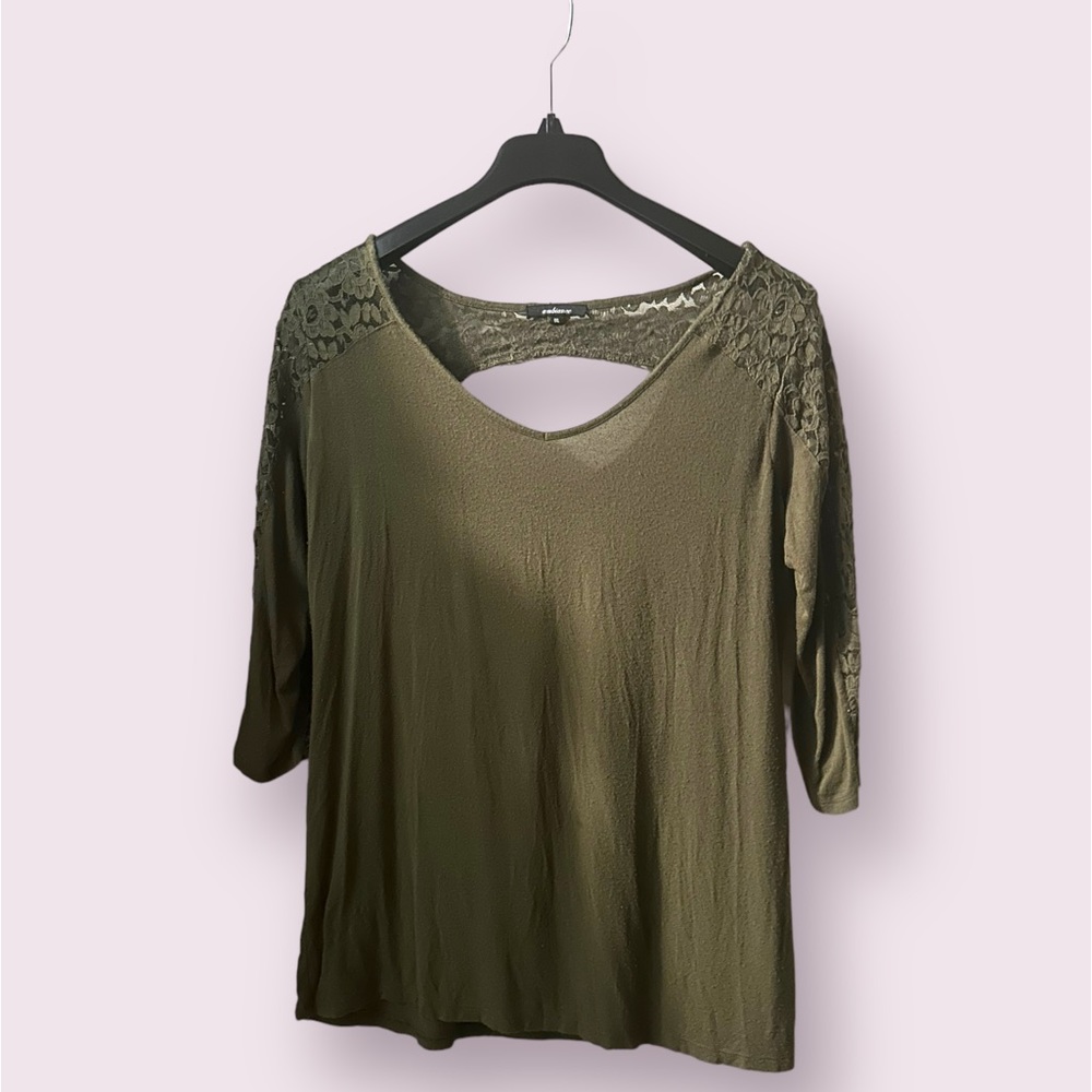Ambiance Laced Open Back Long Sleeve